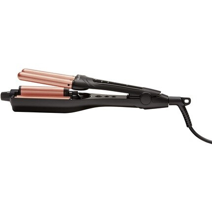 Cf4710 Стайлер для волос Waves Addict с 6 настройками температуры и термозащитой — черный/розовый, Rowenta