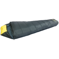 Спальный мешок Talberg Grunten -40C, черный/желтый, молния с правой стороны