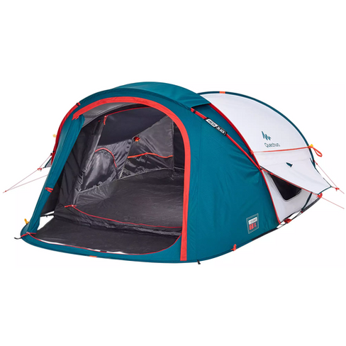 Палатка кемпинговая двухместная Decathlon Quechua 2 Seconds XL fresh&black двухместная, синий/белый