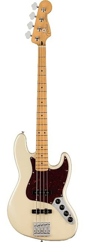 Fender Player Plus 4-струнный джазовый бас, кленовый гриф, олимпийский белый, с сумкой для переноски PPACTIVEJAZZBASSMNO