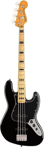 Басс гитара Squier Classic Vibe 70s Jazz Bass, Black, Maple Fingerboard