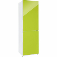 Холодильник NORDFROST NRG 162NF L двухкамерный, лайм (стекло), No Frost в МК, 310 л
