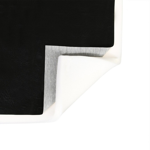 Комплект для перетяжки мебели, 50 × 100 см: иск.кожа, поролон 20 мм, черный No brand