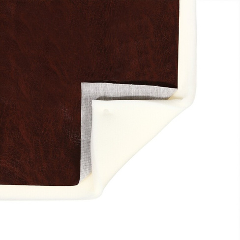 Комплект для перетяжки мебели, 50 × 100 см: иск.кожа, поролон 20 мм, коричневый No brand