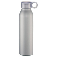 Спортивная алюминиевая бутылка "Grom" на 650 мл, цвет серебристый GROM