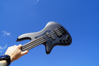 Басс гитара Schecter DIAMOND SERIES Stiletto-4 Stealth Pro EX - 35" Scale-BEAD-- Satin Black Left Handed 4-String Electr