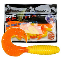 Силиконовая приманка для рыбалки - Твистер RELAX TVR 3" (6,0cm), цвет 125 (15 штук) Relax