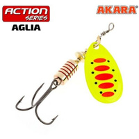 Блесна вращающаяся Akara Action Series Aglia 0, 2.5 г, цвет A33 AKARA