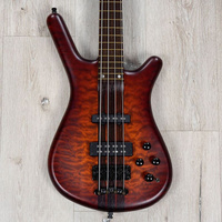 Басс гитара Warwick Custom Shop Masterbuilt Streamette 4-String Bass, Special Amberburst Transparent Satin 19/35