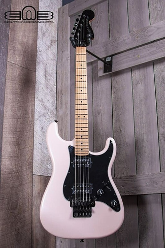 Электрогитара Squier Contemporary Stratocaster HH FR, Roasted Maple Fingerboard, Black Pickguard, Shell Pink Pearl Elect