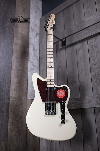 Электрогитара Squier Paranormal Offset Telecaster, Maple Fingerboard, Tortoiseshell Pickguard, Olympic White Electric Gu