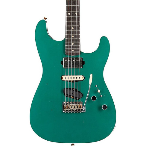 Электрогитара Fender Custom Shop Dealer Select Stratocaster HST Journeyman Electric Guitar Aged Sherwood Green Metallic