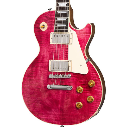 Электрогитара Gibson Les Paul Standard 50s Figured Top Electric Guitar - Translucent Fuchsia