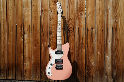 Электрогитара G&L USA Fallout Sunset Coral Left Handed 6-String Electric Guitar w/ Black Tolex Case