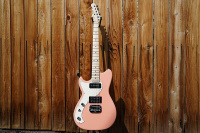 Электрогитара G&L USA Fallout Sunset Coral Left Handed 6-String Electric Guitar w/ Black Tolex Case
