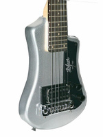 Электрогитара Hofner HCT-SH-SBT-O Shorty Travel Electric Guitar Metallic Silver with gig bag