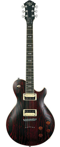 Электрогитара Michael Kelly Patriot Decree Electric Guitar with Trans Red Finish Open Pore Ebony Fretboard - Exotic Sung