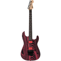 Электрогитара Charvel Pro-Mod San Dimas Style 1 HH FR E Ash Electric Guitar, Ebony Fingerboard, Neon Pink Ash