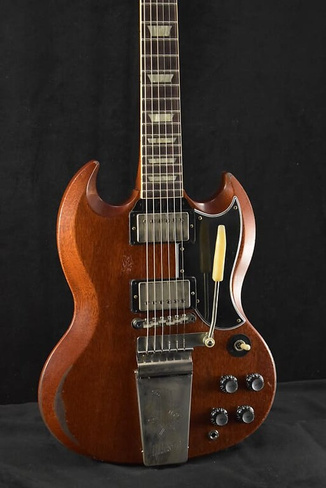 Электрогитара Gibson Murphy Lab 1964 SG Standard With Maestro Vibrola Faded Cherry Heavy Aged