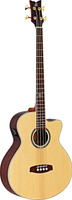 Басс гитара Ortega Guitars D538-4 Deep Series 5 Medium Scale 4-String Acoustic Bass Solid Spruce Top, Mahogany Back & Si
