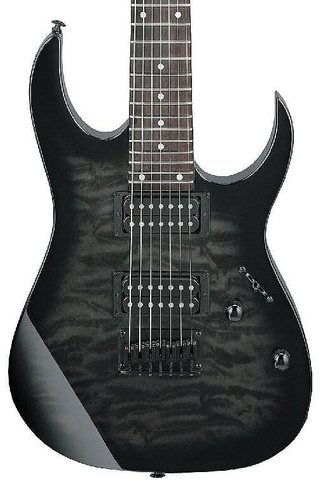 Электрогитара Ibanez GRG7221QATKS GIO RG 7str Electric Guitar - Transparent Black Sunburst