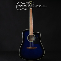 Акустическая гитара Ibanez Performance Series - Acoustic-Electric Guitar- Transparent Blue Sunburst Gloss Finish