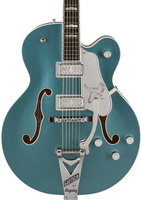 Электрогитара Gretsch G6136T-140 Limited 140th Double Platinum Falcon w/String-Thru Bigsby Two-Tone Stone Platinum/Pure