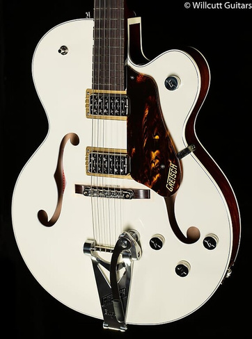 Электрогитара Gretsch G6118T Players Edition Anniversary Hollow Body with String-Thru Bigsby Two-Tone Vintage White - JT