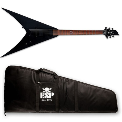 Электрогитара ESP LTD HEX-200 BLKS - Black Satin Nergal Behemoth + ESP Gig Bag - BRAND NEW