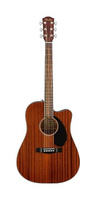 Акустическая гитара Fender CD-60SCE Solid Top Dreadnought Acoustic-Electric Guitar, Mahogany