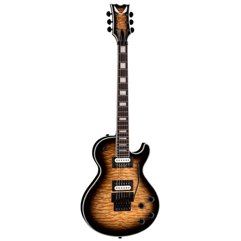 Электрогитара Dean TB Select Floyd QM Guitar, Ebony Fretboard, Quilt Maple Natural Black Burst
