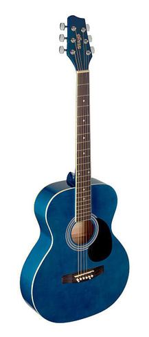 Акустическая гитара STAGG 4/4 blue auditorium acoustic guitar with basswood top