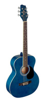 Акустическая гитара STAGG 4/4 blue auditorium acoustic guitar with basswood top