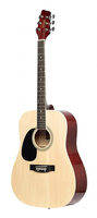 Акустическая гитара Stagg Natural dreadnought acoustic guitar with basswood top, left-handed model