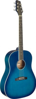 Акустическая гитара Slope Shoulder dreadnought guitar, transparent blue