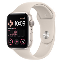 Умные часы Apple Watch Series SE Gen 2 (GPS), 40 мм, Starlight Aluminum Case/Starlight Sport Band - S/M