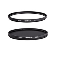 Hoya NXT Plus 77mm 10-Layer HMC Multi-Coated UV Lens Filter W/Multi-Coated CPL