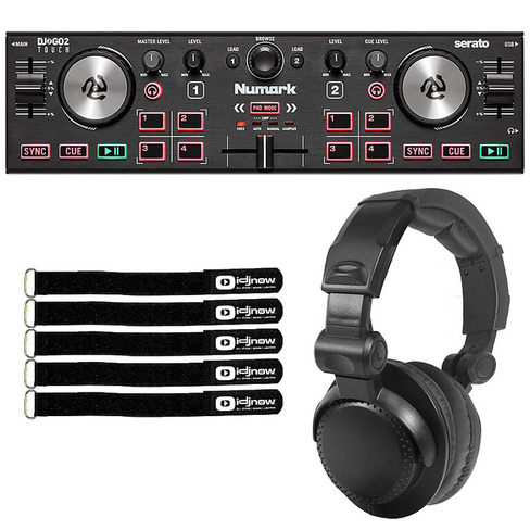 Numark DJ2GO2 Touch Pocket 2-канальный DJ-контроллер и наушники Numark DJ2GO2 Touch Pocket 2-Channel DJ Controller & Hea