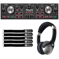 Numark DJ2GO2 Touch Pocket 2-канальный DJ-контроллер и наушники HF125 Numark DJ2GO2 Touch Pocket 2-Channel DJ Controller