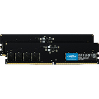 Модуль памяти Crucial 64 Гб (2x32 Гб), 5200 МГц, DDR5, CT2K32G52C42U5, черный