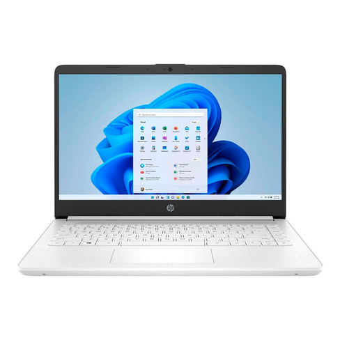 Ноутбук HP Laptop 14-dq0052dx, 14", 4Гб/64Гб, Intel Celeron N4120, Intel UHD Graphics, белый, английская клавиатура