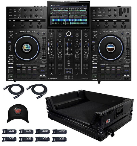 DJ-Контроллер Denon PRIME 4+ DJ Controller WI-FI STREAMING With Amazon Music + XS-PRIME4 WBL Case