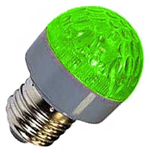 Лампа светодиодная 0.6W R42 E27 - зеленый