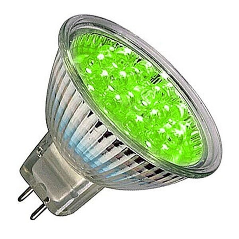 Лампа светодиодная 1.2W R50 GU5.3 - Зеленая