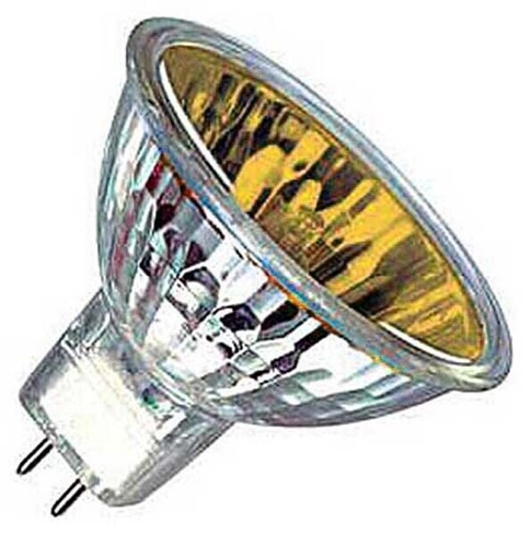 Лампа накаливания галогенная 50W 12V GU5.3 - желтый