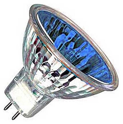 Лампа накаливания галогенная 50W 12V GU5.3 - синий