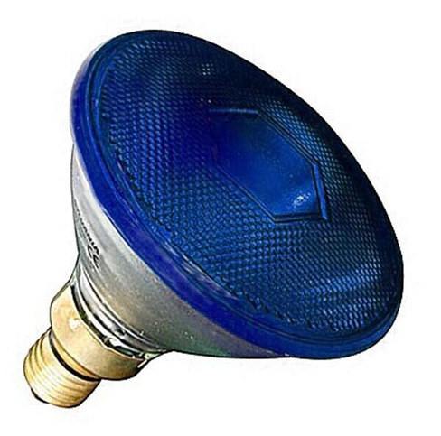 Лампа накаливания галогенная 45W R120 Е27 - синий