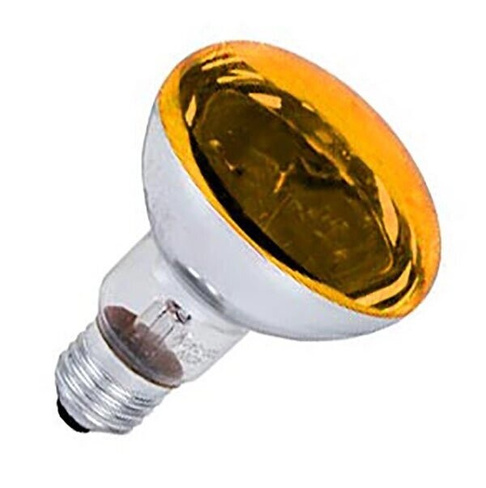 Лампа накаливания зеркальная 60W R80 Е27, Желтая