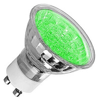 Лампа светодиодная 0.9W R50 GU10 - зеленый