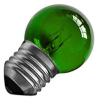 Лампа накаливания обычная 10W R40 Е27, Зеленая